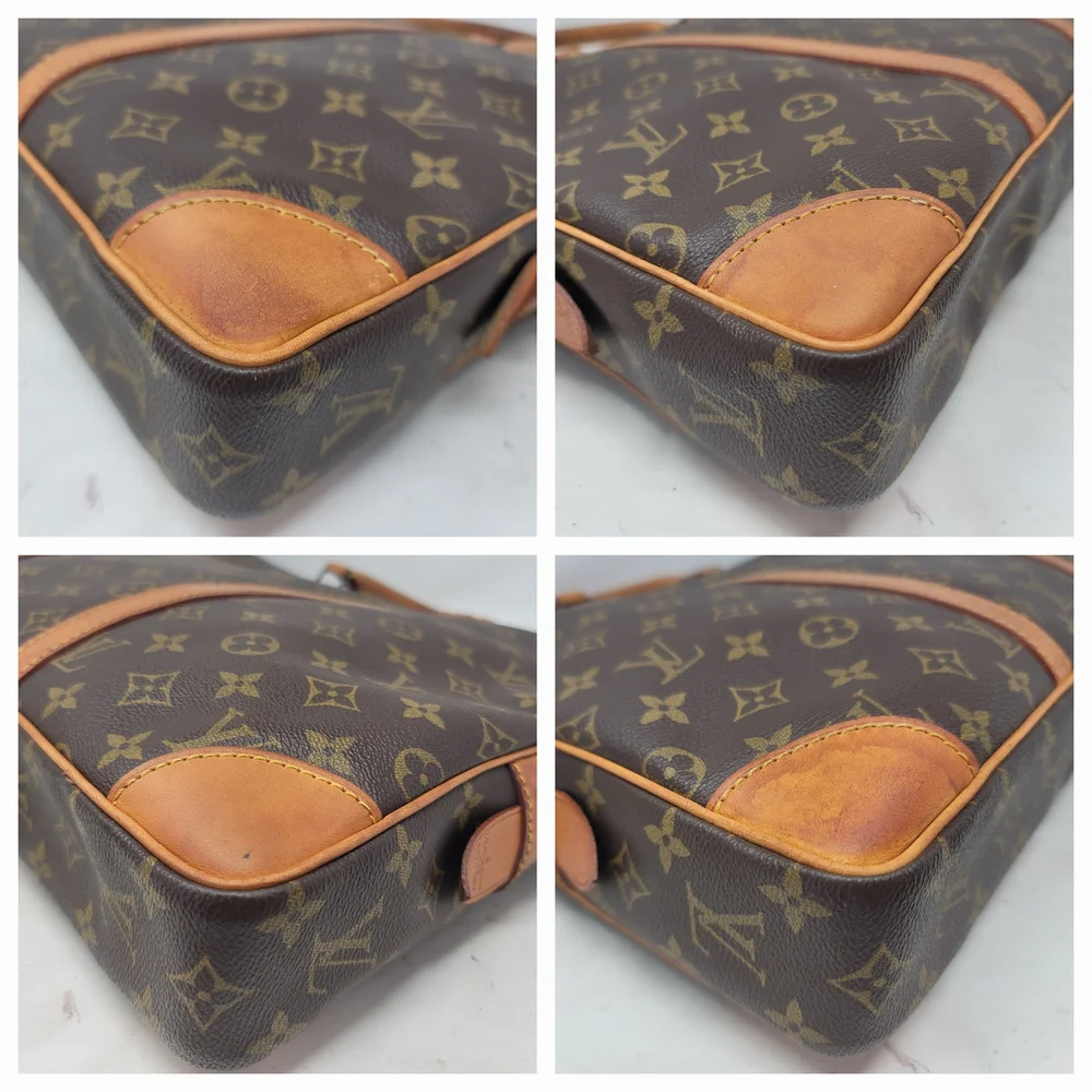 Louis Vuitton Porte Documents Voyage Monogram Canvas Briefcase Hand Bag Auth